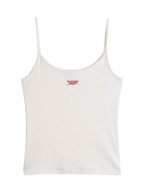 Top bianco in cotone Tommy Jeans | DW0DW20241YBH